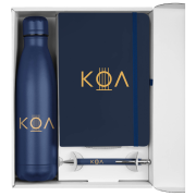 Mood Gift Set 1 with Bottle, Notebook & Pen in Dark Blue/Navy