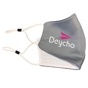 Custom Adjustable Double Layer Face Mask side view available from Total Merchandise