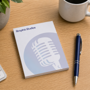 Lifestyle image of the A6 Notepads by Total Merchandise