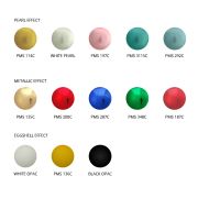 Corporate Branded Glass Christmas Baubles in a Choice of Pearl, Metallic of Egg Shell Colours