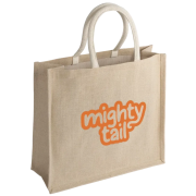Natural Medium Juco Bags with Short Handles in Natural