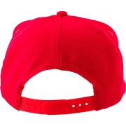 Back of branded rPET Caps in red colour by Total Merchandise