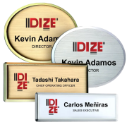 Promotional Excel Staff Name Badges in a choice of colours and shapes by Total Merchandise