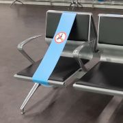 Full colour printed Social Distancing Seat Markers with your design by Total Merchandise