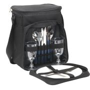Custom branded Breezy Picnic Cooler Bag with cutlery and drinkware by Total Merchandise