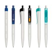 Customisable Antibacterial Ballpen in different clip and button colours by Total Merchandise