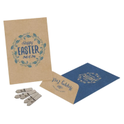 Printed Medium Kraft Seed Envelopes in natural colour with full colour printing by Total Merchandise