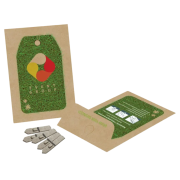 Promotional Large Kraft Seed Envelopes in natural colour with branding by Total Merchandise