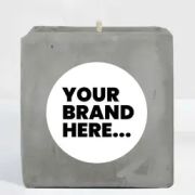 Small Concrete Vegan Candle Pot