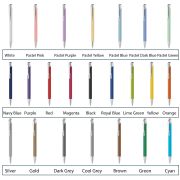 Colour Choices for Mood Ballpens from Mood-Vienna Mug Gift Sets by Total Merchandise