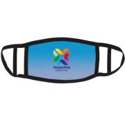 Branded Face Mask with Double Ear Loops printed in full colour with your logo by Total Merchandise