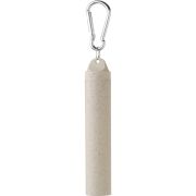Branded Wheat Straw Keyring in Natural colour printed available to buy from Total Merchandise