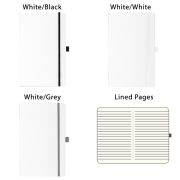 Logo branded Matra Notebook Gift Set in a choice of white available from Total Merchandise