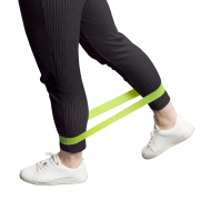 Corporate branded exercise bands used to exercise leg muscles from Total Merchandise