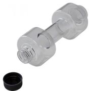 Promotional 500ml Coach Dumbbell Water Bottles with screw lid next to bottle by Total Merchandise
