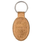 Custom Branded Cork Keyfobs in a Brown Colour by Total Merchandise