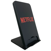 Wireless Charging Phone Stands in Black printed with your logo from Total Merchandise