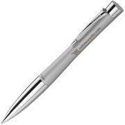 Side View of Promotional Parker Urban Ballpoint Pen in Grey/Silver from Total Merchandise