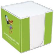 Custom Branded Note block holder with company logo