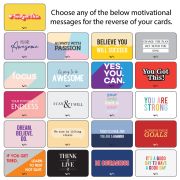 Message Options for Custom Printed 20 Pack Mood Motivation Cards from Total Merchandise