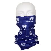 Promotional Snood Face Coverings in White with full colour print by Total Merchandise