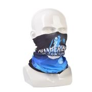 Printed Snood Face Coverings in White with company logo printed in full colour by Total Merchandise