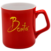 Custom printed Sparta Duo Mugs in red/white available from Total Merchandise