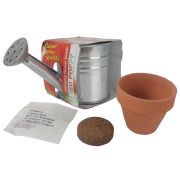 Promotional Mini Watering Can Grow Your Own Kits with a printed sleeve design from Total Merchandise