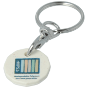 Recycled Biodegradable Plastic Trolley Coin Keyrings