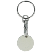 Custom Recycled Biodegradable Plastic Trolley Coin Keyrings in tor with print by Total Merchandise