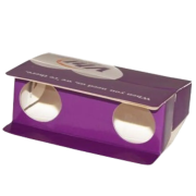 Personalisable Folding Card Binoculars in White branded with your logo from Total Merchandise