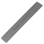 Logo Branded 150mm Metal Scale Ruler in Silver with a design from Total Merchandise