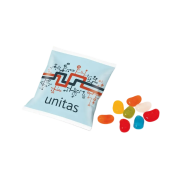 Custom branded 15g Bags of Jolly Beans with a full-colour design from Total Merchandise