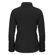 Back view of the Women's Russell Soft Shell Jacket company embroidered by Total Merchandise