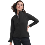 Lifestyle image of the Women's Russell Soft Shell Jacket by Total Merchandise