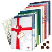 Branded Traditional Foil Backed Advent Calendars Printed in the UK with a Choice of Stock Designs