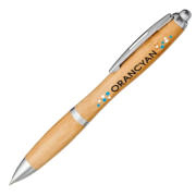 Nash Bamboo Pen in Natural/Silver