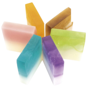 Image of all the scents from the Hand Made Aromatherapy Soap customised by Total Merchandise