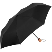 Custom branded ÖkoBrella Mini Umbrellas in Black from Total Merchandise