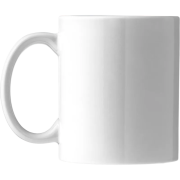 Left-handed View of Ceramic Bahia Mug in White from Total Merchandise