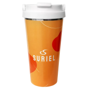 UK Branded Oxy Insulated Metal Coffee Cups Printed with a Logo by Total Merchandise