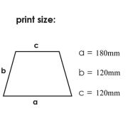 Print Area Guide for Express Value Supermini Telescopic Umbrellas from Total Merchandise