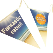 Printed Triangle Bunting Printed with Your Logo from Total Merchandise