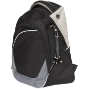 An image of the Metal 3 in 1 Charging Cable attached to a backpack from Total Merchandise