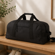 Lifestyle image of the Hever Recycled rPET Sports Holdall by Total Merchandise
