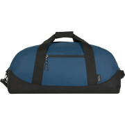 Logo branded Hever Eco Recycled Sports Holdall in navy from Total Merchandise