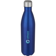 Promotional Cove 750ml Insulated Metal Bottles in Blue printed with your logo from Total Merchandise