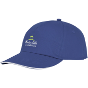 Logo Branded Styx 5 Panel Sandwich Cap with a design from Total Merchandise