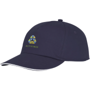 Promotional Styx 5 Panel Sandwich Cap with a design from Total Merchandise