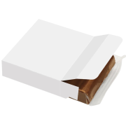 Eco-Friendly 3 Baton Chocolate Bar in a white, unprinted box from Total Merchandise